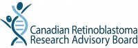 rb dna logo -n Logo for the Canadian Retinoblastoma Research Advisory Board where DNA strand makes two people, one with unilateral retinoblastoma.