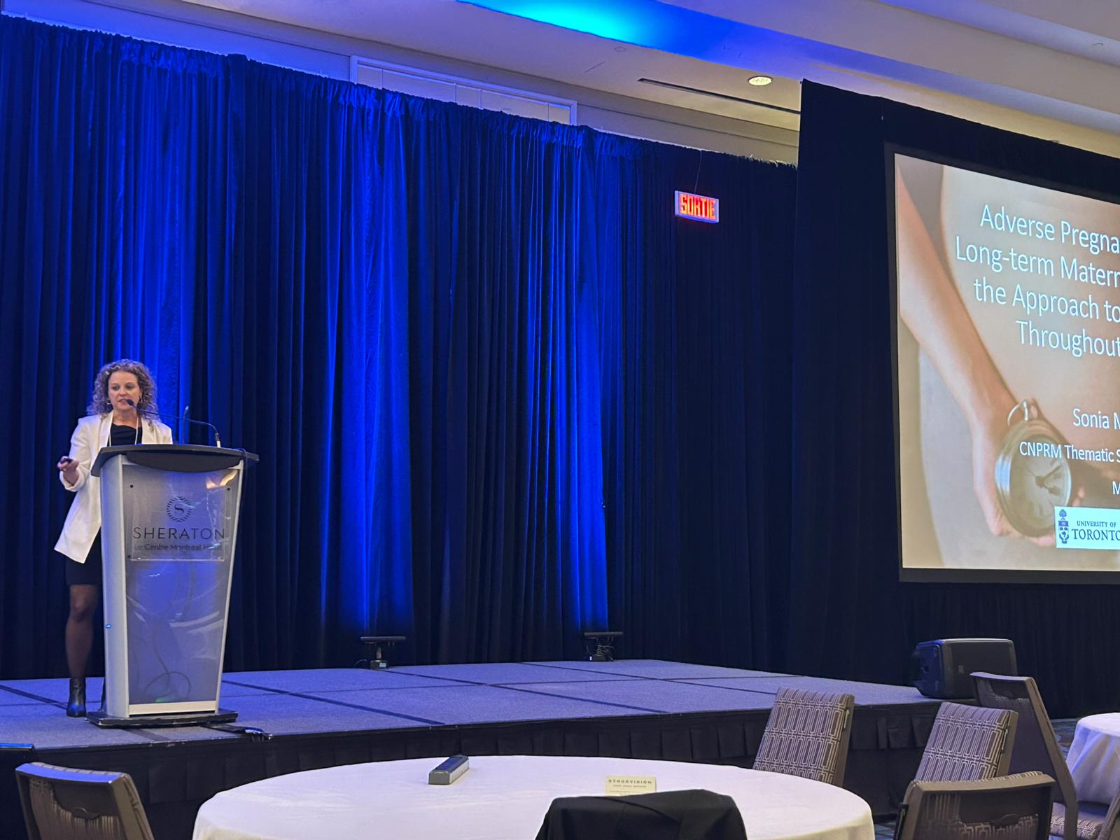 Dr. Sonia Grandi at the Canadian Mother-Child Consortium Annual Meeting 