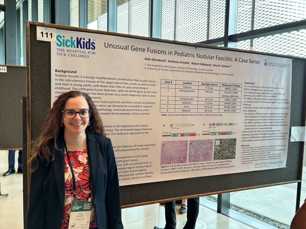 Aida presented her poster at the Canadian Association of Pathologists Annual Scientific Meeting, Saskatoon, Saskatchewan, July 4-6, 2025.