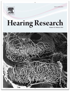 Hearing Research journal cover - work published in 2016