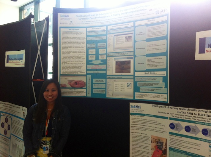 Monica D. presenting at the 2013 Nursing Research Day
