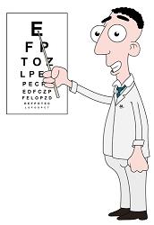 Image of an eye test