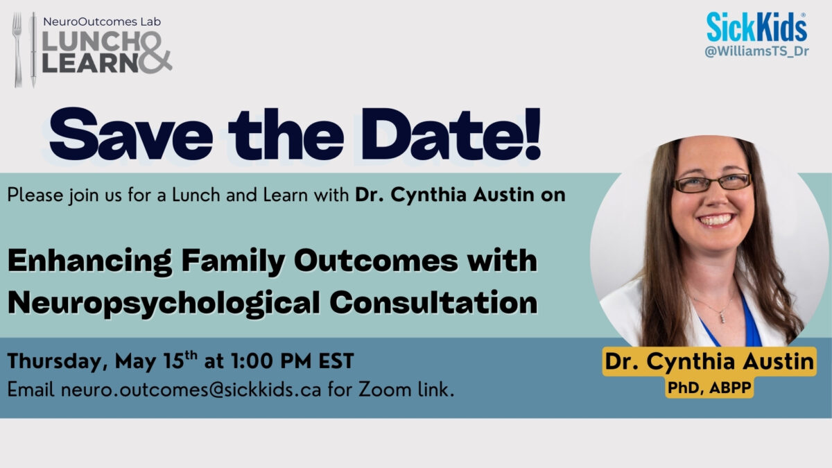 Jennifer Reesman Research | NeuroOutcomes lab | SickKids