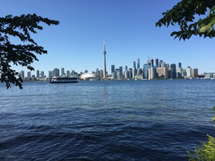 A view of City of Toronto from Toronto Island