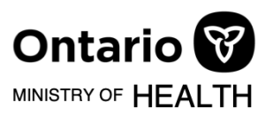 Ontario Ministry of Health website