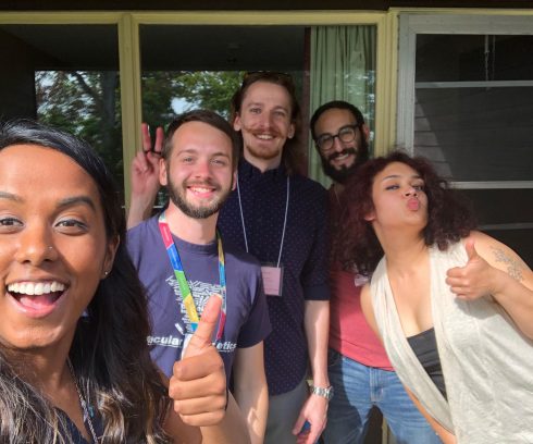 Members of Ian Scott's lab at the annual Department of Molecular Genetics retreat in September 2019