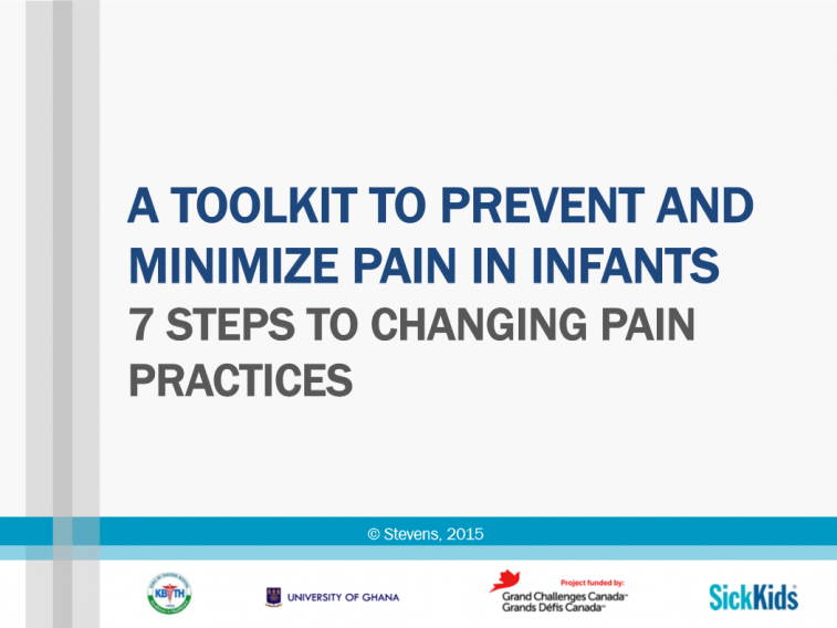 A toolkit to prevent and minimize pain in infants