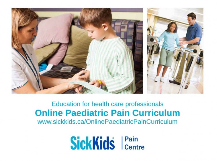 Online Paediatric Pain Curriculum