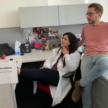 Switching roles between Michael and the admin.