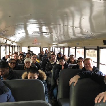 Taylor lab going to the indoor Archery facility